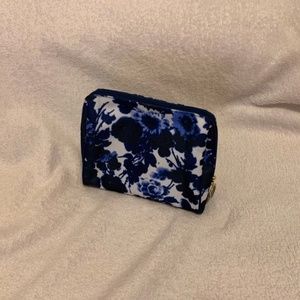 Estee Lauder Blue and White Cosmetic Bag/Clutch